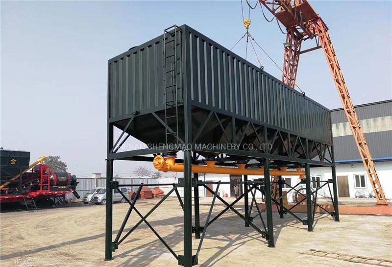 Construction Used Horizontal Cement Silo for Cement Fly Ash Silica Storage Hopper