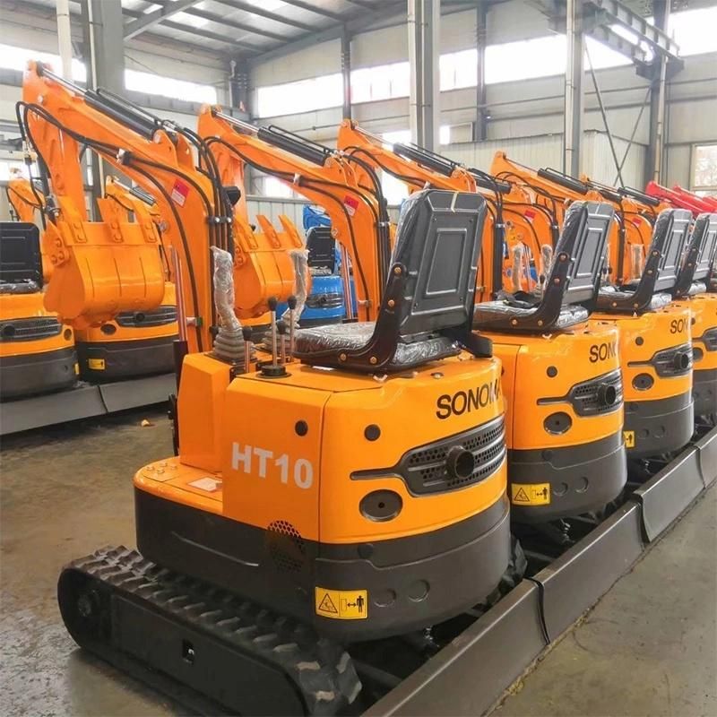 CE EPA China Hydraulic Mini Excavator 1.2ton with Closed Cabin for Sale