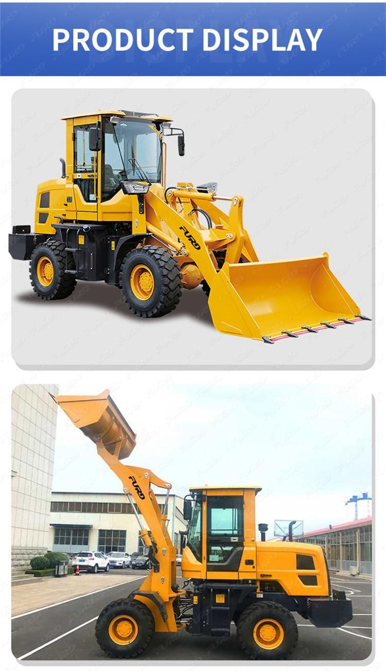 Small Wheel Loader 1.8 Ton Rated Load Front End Loader for Sale (FWT930)