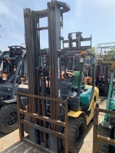 Side Shift 3 Ton Komastu Fd30t-16 Cheap Price 5000mm Height Used Forklift