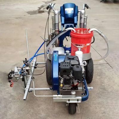 Two-Component Airless Road Marking Machine with External-Mixing Application