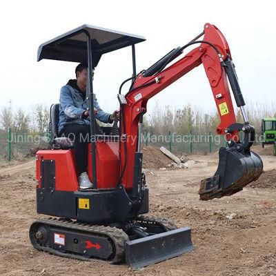 Saao Excavator Machine 1 Ton Diesel Hydraulic Mini Crawler Bagger Digger