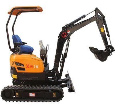 Xiniu Mini Excavator 1.6 Ton Rhinoceros Micro Crawler Excavator Xn16