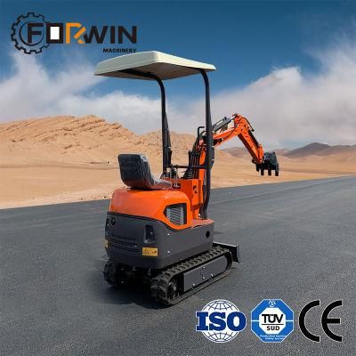 Fw-10b Optional Attachments Hydraulic Crawler Excavator 1 Ton Digger Mini Excavator for Sale