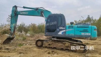 Used Mini Medium Backhoe Excavator Kobelco Sk200-8 Construction Machine Second-Hand