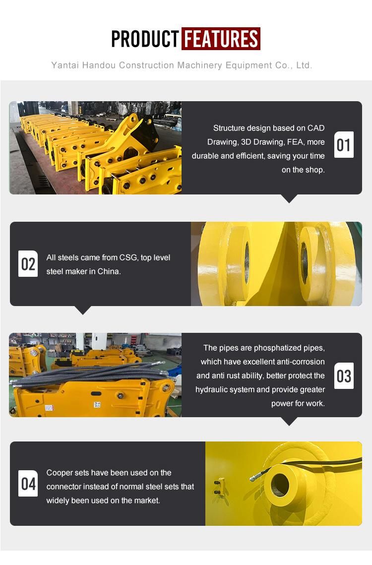 Rock Breaking Machine Hydraulic Hammer for PC200 Excavators