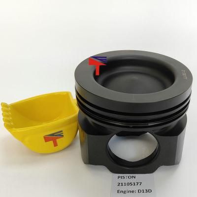 Machinery Engine Parts Piston 21105177 for Excavator Ec380d Ec480d Engine D13D Diameter 131mm