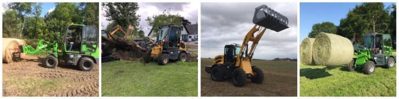 Wolf Wl816t Telescopic 4 Wheeled Front Wheel Loader for Agricultural/Farm