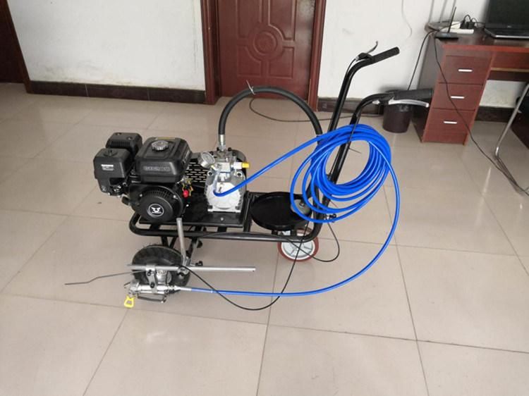 Small Airless Spray Cold Solvent Paint Road Marking Machine for Running Track