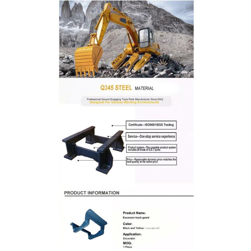 Original Part for Excavator PC220-7 Track Roller Guard Excavator Undercarriage Track Roller Guard 20y-30-31160 207-30-51191