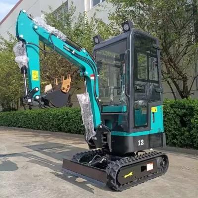 China Low Price Durable Mini Excavator 0.8ton Small Digger 1 Ton Excavator with Cab