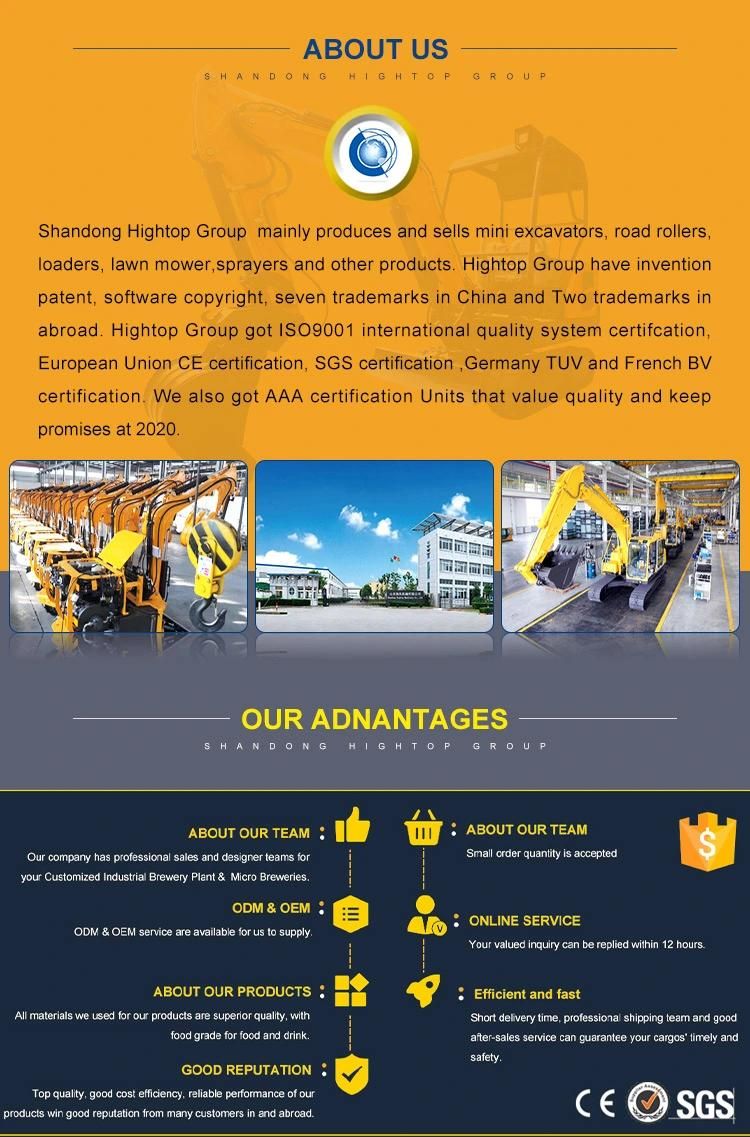 2000kg Hydraulic Mini Excavator Mini Digger Loader Bagger with Competitive Prices