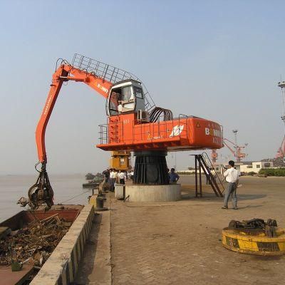 Bonny Wzd46-8c Stationary Electric Hydraulic Material Handler for Unloading Scrap Steel at Wharf From Ship Barge