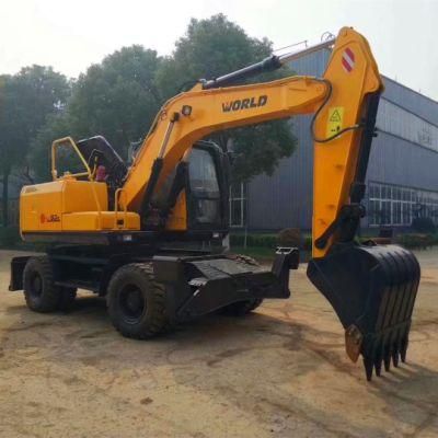 8ton Four Wheel Drive Hydraulic Excavator for Farming