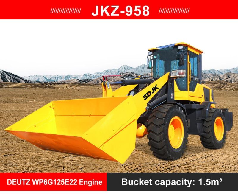 Multifunctional Wheel Hydraulic Mini Loader 1 Ton 2 Ton 3 Ton 5 Ton Loader Small Front End Articulated Mini Wheel Loader Factory Price for Sale
