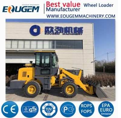 China Mini Wheel Loader with Cheap Price Zl12 1200kg
