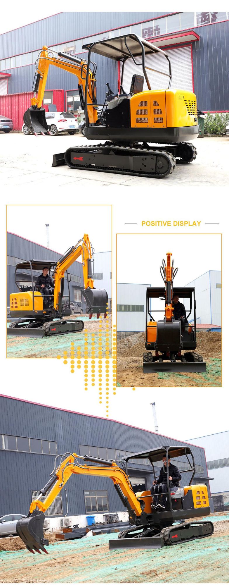Household Excavator Mini Excavator 3.5 Ton Mini Hydraulic Crawler Excavator with Euro 5 Emission