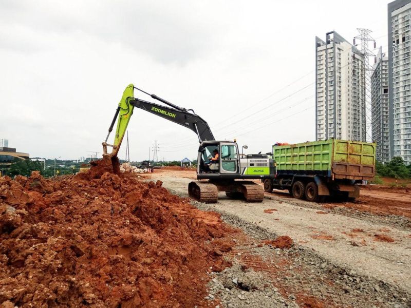 Zoomlion Official Manufacturer 21 Tons Cummins Engine Hydraulic Wheel Crawler Excavator for Earthwork Construction, Mining