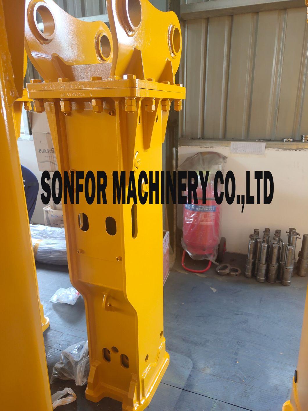 135mm 140mm Chisel Dia 20tons Sb81 Box Type Hydraulic Rock Crusher Breaker for Excavator