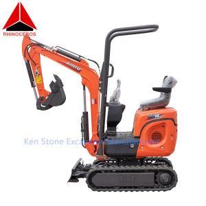 Rhinoceros Xn10-8 CE EPA Euro 5 Emission 1.5km/H 10.5rpm Internal Combustion Drive Crawler Small Excavator Manufacture