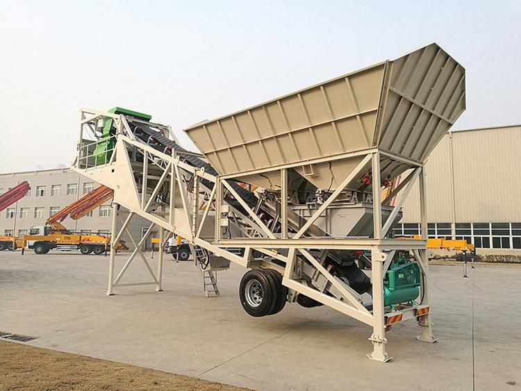 XCMG Hzs60ky Small Portable Mobile Concrete Batching Mixer Plant for Sale