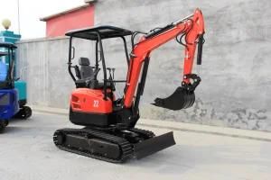 Quality Assurance and Solid Rotary Hydraulic Crawler Micro Digger with Rubber Track