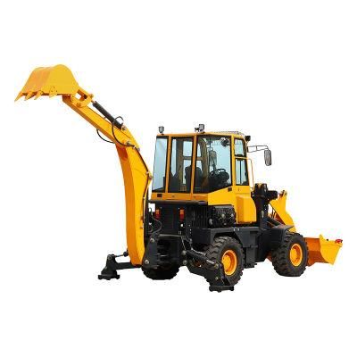 1.8t Fw150 Articulated Front Small Wheel Backhoe Loader Machine with Excavator for Sale