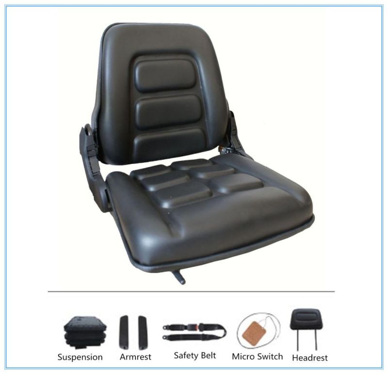 PVC Cover Reclining Mini Bulldozer Seat, Wheeled Bulldozer Seat