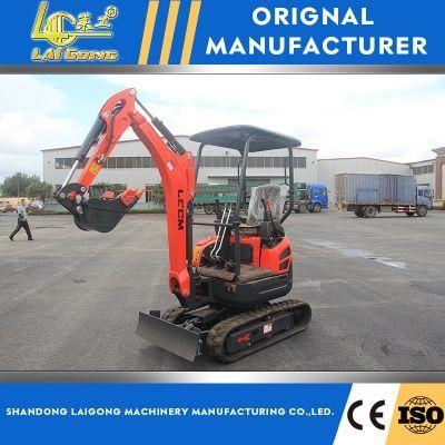 Lgcm Factory 1.7ton New Mini Small Wheel Excavator Digger Cheap Price Made in China for Sale Model LG17