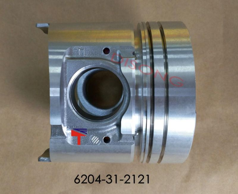 High-Performance Diesel Engine Engineering Machinery Parts Piston 6204-31-2121 for Engine Parts 6D95L 4D95 Excavator Parts PC60-7 Generator Set