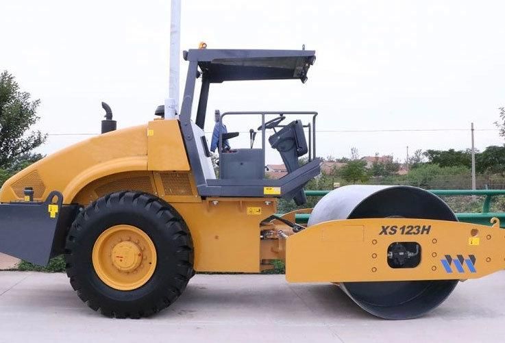 12 Tons Mechanical Drive Single Drum Vibratory Road Roller Mini Road Roller Compactor Rg123xsh