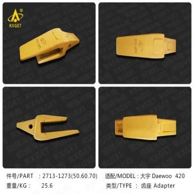 2713y1273 Dh420 Series Bucket Adapter, Excavator and Loader Bucket Digging Tooth and Adapter, Construction Machine Spare Parts