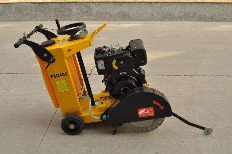 Single Blade Floor Saw Gasoline Concrete Road Cutting Machine