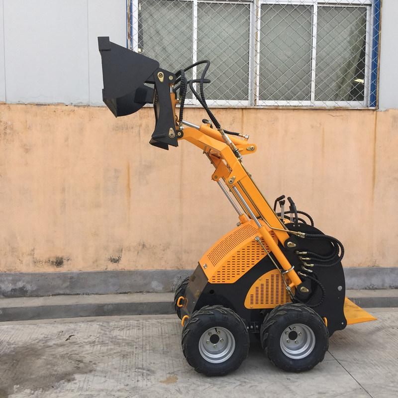 Hr Mini Skid Steer Mini Digger Loader with Fork Skid Steer Attachment