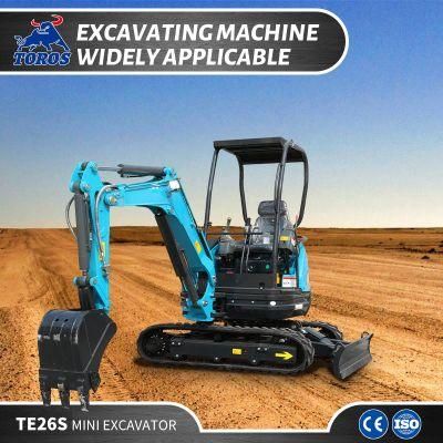 Hot Sale China 2.4 Ton Cheap Yanmar Engine Mini Cabin Excavator Digger with Quick Hitch/ Hydraulic/Crawler/CE/Diesel Gasoline