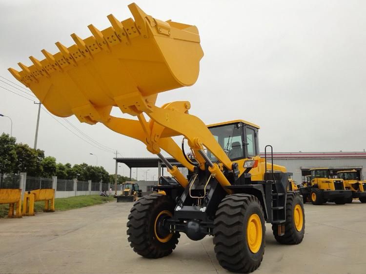 Front End Small 3ton Wheel Loader Price with Rock Bucket Cdm833