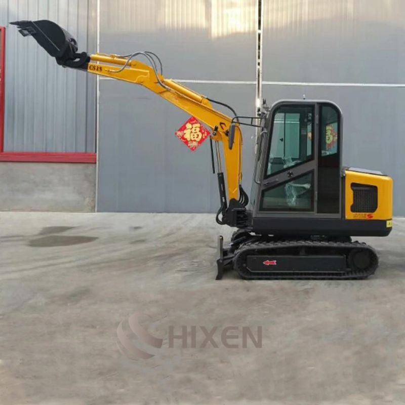 Multi-Functional 2.5 Ton Mini Crawler Excavators Digging Machine with Luxury Enclosed Cabin Widely Used Engineering Construction for Sale