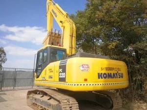 Used Famous Brand Komatsu Crawler Excavator PC220-7 with 1 Year Warranty Free Spare Parts, Track Digger PC210 PC200 PC220 on Promotion