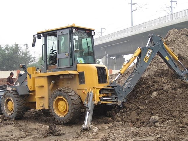 Official Mini Excavator Loader Wz30-25 Small Backhoe Wheel Loader with CE