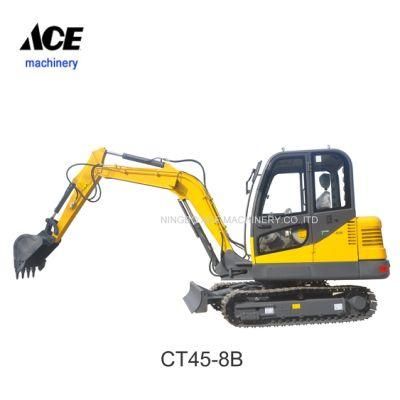 Ce Approved Small Crawler Excavator 4.5ton Carter Factory