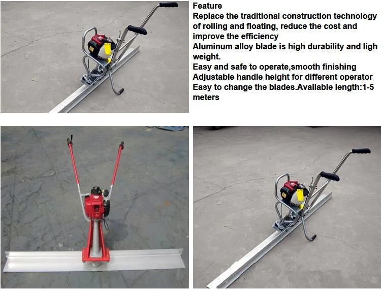 Gasoline Honda Concrete Vibratory/Vibrating/Vibrator Truss Screed Concrete Floor Leveling Machine
