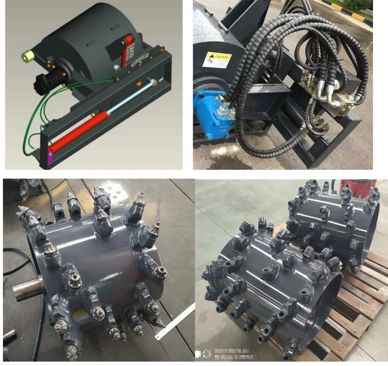 Road Asphalt Milling Concrete Planer Skid Steer Cold Planer Attachment