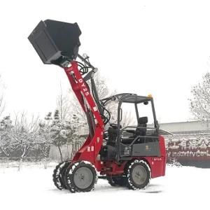 4 Wheel Drive China Mini Wheel Loader, Fully Hydrostatic Wheel Loader Dy25