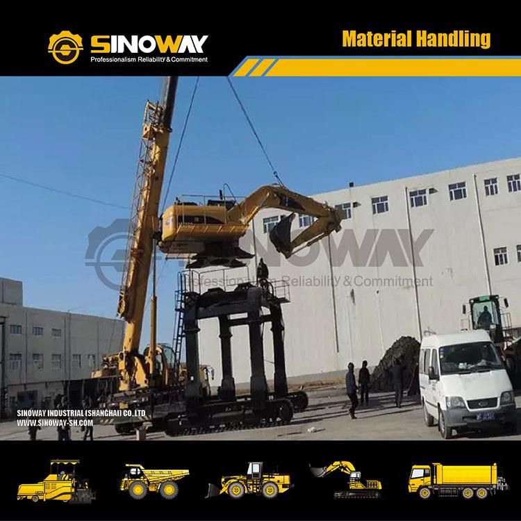 Crawler Material Handing Machine with Tracked Mounted Undercarriage