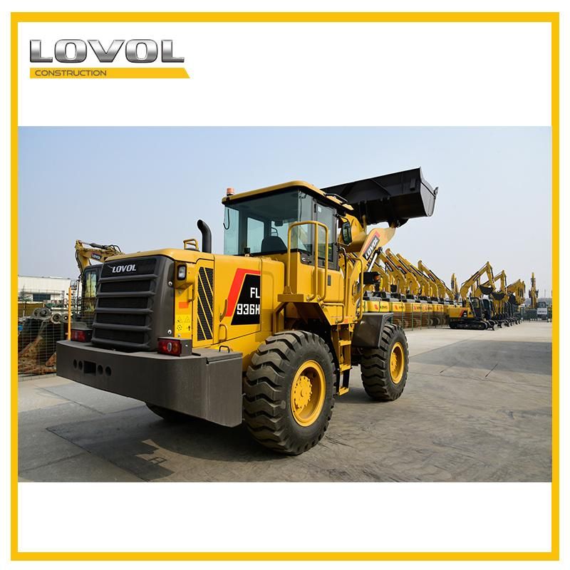 5% Discount Lovol 3 Ton Wheel Loader FL936h Front End Loading Machine