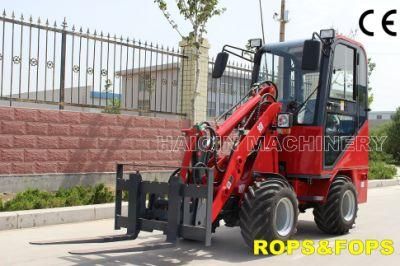 Ce Small Wheel Loader (HQ908) with Pallet Fork