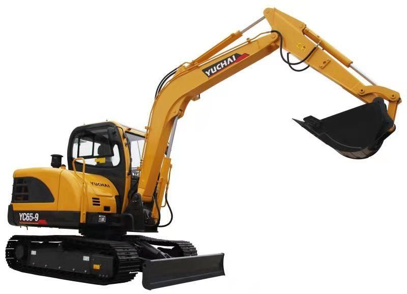 Yuchai Hydraulic Crawler Excavator 6 Ton Yc60-9 with Hydraulic Breaker