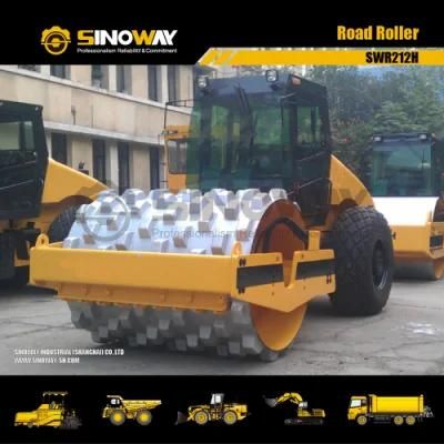 China 12ton Full Hydraulic Transmission Single Drum Vibratory Road Roller with Padfoot Drum