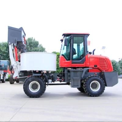 Horizontal Mobile Ransom Self - Loading Concrete Mixer 2cbm