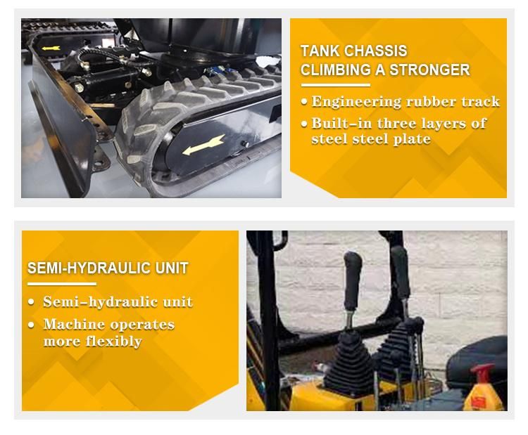 China 0.8ton 1ton 2ton 2.2ton 2.5tonmini Excavator Crawler Mini Digger, Used in Small Projects, Garden Agriculture